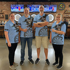 Eagle Retro American Flag Patriotic Darts Shirts Custom Darts League Team Jersey