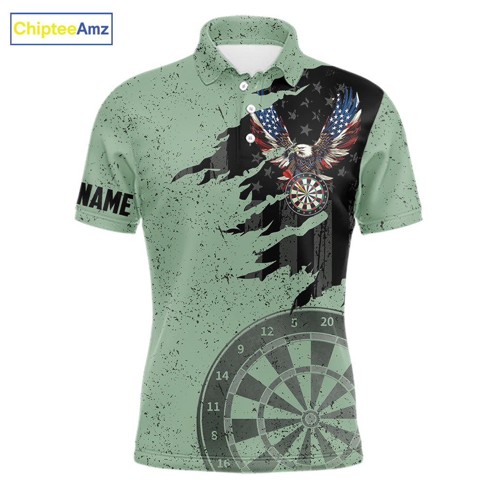 Eagle Retro American Flag Patriotic Darts Shirts Custom Darts League Team Jersey