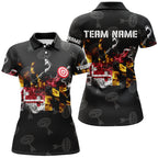 Personalized Maryland Flag Smoke Archery Shirts Custom Patriotic Archery Team Jerseys