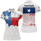 Personalized Patriotic Texas Flag Archery Polo & Quarter-Zip Shirts Archery Team Uniform Shirts