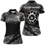 Personalized Grunge Camo Billiard Shirts, Funny 8 Ball Pool Team Shirts Billiard Jerseys