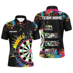Funny Dartboards Colorful Paint Aim Shoot Swear Repeat Custom Darts Shirt, Dart Jerseys