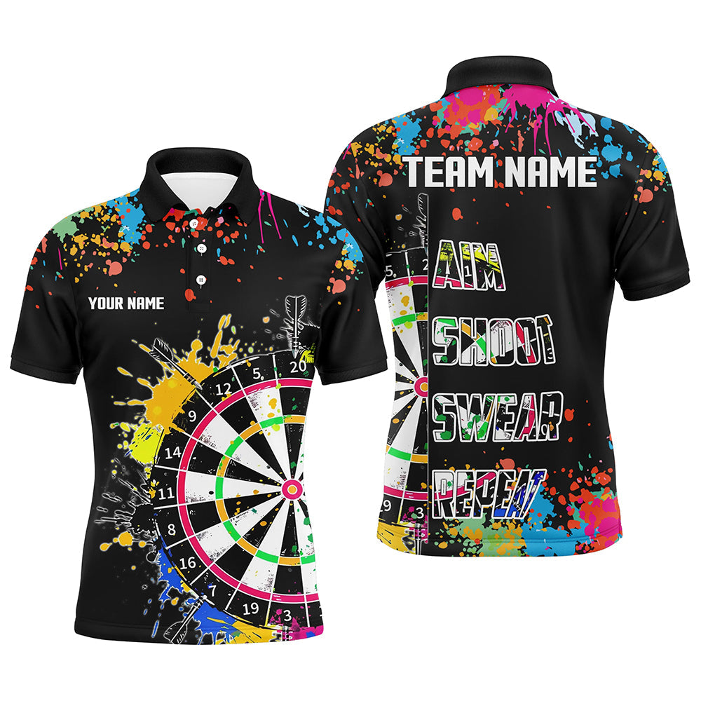 Personalized Funny Dart Polo Shirts Custom Dart Team Jerseys, Best Dart Gifts TDM