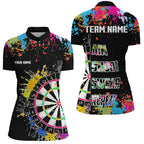 Funny Dartboards Colorful Paint Aim Shoot Swear Repeat Custom Darts Shirt, Dart Jerseys