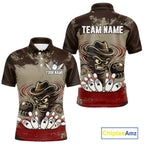 Funny Tornado Grunge Bowling Shirt Custom Bowling Team Jersey Polo & Quarter Zip Shirts