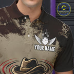 Funny Tornado Grunge Bowling Shirt Custom Bowling Team Jersey Polo & Quarter Zip Shirts