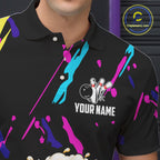 Colorful Bowling Jersey Funny Beer Bowling Polo & 1/4 Zip Custom Bowling Team Shirts