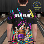 Colorful Bowling Jersey Funny Bourbon Drunk Bowling Team Shirts Custom Bowling Gifts