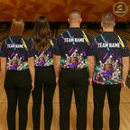 Colorful Bowling Jersey Funny Bourbon Drunk Bowling Team Shirts Custom Bowling Gifts