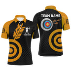 Personalized Orange Archery Jerseys Custom Archery Shirts Team League Archery Uniform