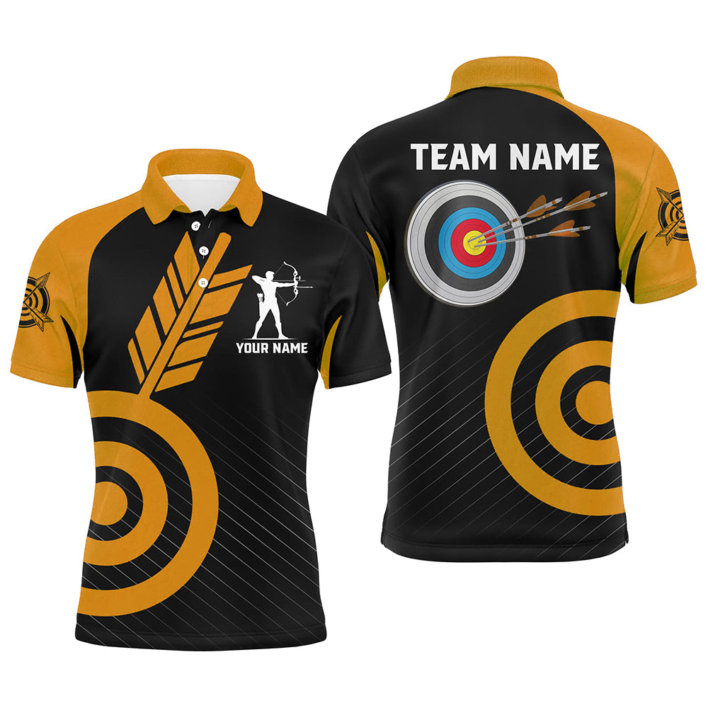 Personalized Orange Archery Jerseys Custom Archery Shirts Team League Archery Uniform