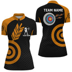 Personalized Orange Archery Jerseys Custom Archery Shirts Team League Archery Uniform