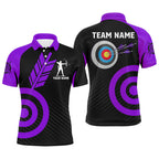 Personalized Purple Archery Jerseys Custom Archery Shirts Team League Archery Uniform