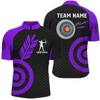 Personalized Purple Archery Jerseys Custom Archery Shirts Team League Archery Uniform
