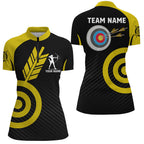 Personalized Yellow Archery Jerseys Custom Archery Shirts Team League Archery Uniform