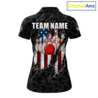 Vintage American Flag Bowling Shirts, Custom Patriotic Bowling Team Jersey