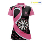Personalized Breast Cancer Awareness Darts Shirts Custom Pink Ribbon Darts Team Jersey