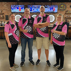 Personalized Breast Cancer Awareness Darts Shirts Custom Pink Ribbon Darts Team Jersey