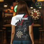 Personalized Grim Reaper Chain Darts Shirts Custom Skull Darts League Team Jersey
