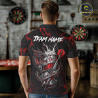 Black And Red Personalized Dragon Beer Darts Shirts Custom Darts League Team Jersey