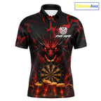 Black And Red Personalized Dragon Beer Darts Shirts Custom Darts League Team Jersey