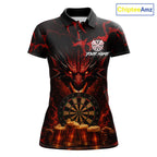 Black And Red Personalized Dragon Beer Darts Shirts Custom Darts League Team Jersey
