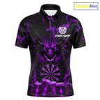 Black And Purple Personalized Dragon Beer Darts Shirts Custom Darts League Team Jersey