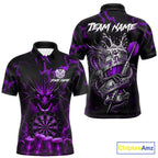 Black And Purple Personalized Dragon Beer Darts Shirts Custom Darts League Team Jersey