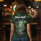 Black And Green Personalized Dragon Beer Darts Shirts Custom Darts League Team Jersey