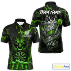 Black And Green Personalized Dragon Beer Darts Shirts Custom Darts League Team Jersey