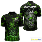 Black And Green Personalized Dragon Beer Darts Shirts Custom Darts League Team Jersey