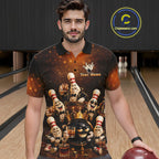 Funny Crown Drunk Bowling Pins Bourbon Vintage Bowling Shirts Custom Bowling Team Jersey
