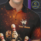 Funny Crown Drunk Bowling Pins Bourbon Vintage Bowling Shirts Custom Bowling Team Jersey