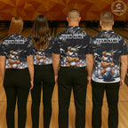 Personalized Black Funny Bulldog Bowling Shirt Custom Bowling Team Jersey Polo & 1/4 Zip