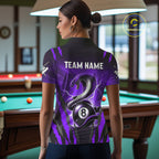 Personalized Thunder Lightning Cobra Snake Billiard Shirt, 8 Ball Billiard Team Jerseys