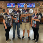 Smoke American Flag Raccoon Darts Polo, 1/4 Zip Shirts Custom Patriotic Darts Team Jersey