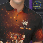 Funny Drunk Bowling Pins Whiskey Vintage Bowling Shirts Custom Bowling Team Jersey