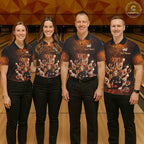 Funny Drunk Bowling Pins Whiskey Vintage Bowling Shirts Custom Bowling Team Jersey