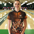 Funny Drunk Bowling Pins Whiskey Vintage Bowling Shirts Custom Bowling Team Jersey
