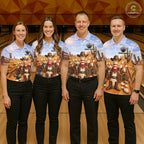 Funny Desert Cowboy Bowling Shirts Custom Bowling League Team Jersey Polo & Quarter Zip