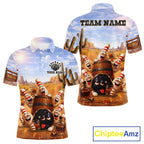 Funny Desert Bowling Pins Drunk Bowling Shirts Custom Drinking Bowling Team Jersey