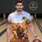 Funny Desert Bowling Pins Drunk Bowling Shirts Custom Drinking Bowling Team Jersey
