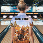 Funny Desert Bowling Pins Drunk Bowling Shirts Custom Drinking Bowling Team Jersey