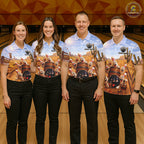 Funny Desert Bowling Pins Drunk Bowling Shirts Custom Drinking Bowling Team Jersey