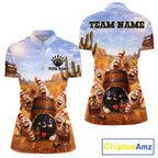 Funny Desert Bowling Pins Drunk Bowling Shirts Custom Drinking Bowling Team Jersey