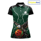 Thunder Lightning Storm Custom Eagle Bowling Shirts Personalized Bowling Team Jersey