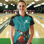 Thunder Lightning Storm Custom Eagle Bowling Shirts Personalized Bowling Team Jersey