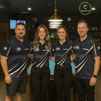 Personalized Golden 9 Ball Pool Crown Billiard Shirt, Billiard Team Jersey Polo & 1/4 Zip
