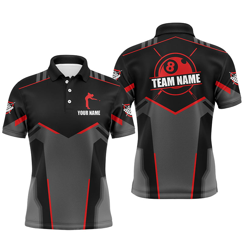 Billiard Jerseys Custom Polo & Quarter-Zip Billiard Shirts, Team Pooler Short Sleeve