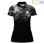 Black And White Camo US Flag 8 Ball Billiard Jersey Custom Patriotic Pool Team Shirts